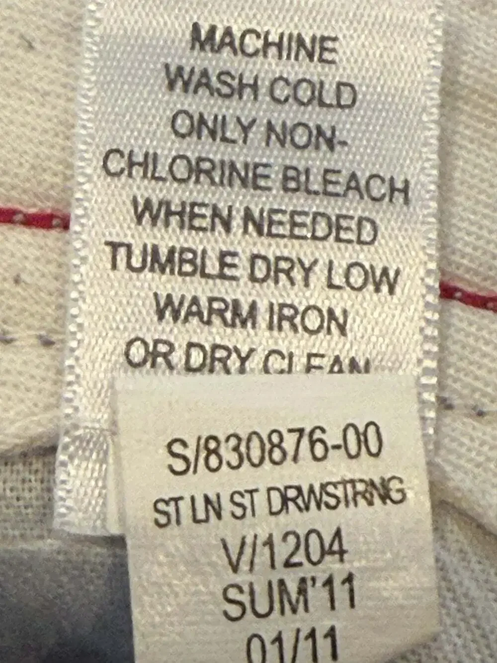 Banana Republic Pants Men's 33x34 Relaxed Fit Grey/White Stripe Relax  Fit Linen